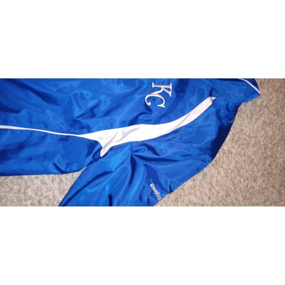 Reebok Kansas City Royals Jacket Mens Large Blue Vtg 2006 MLB Gorpcore Y2K Techw